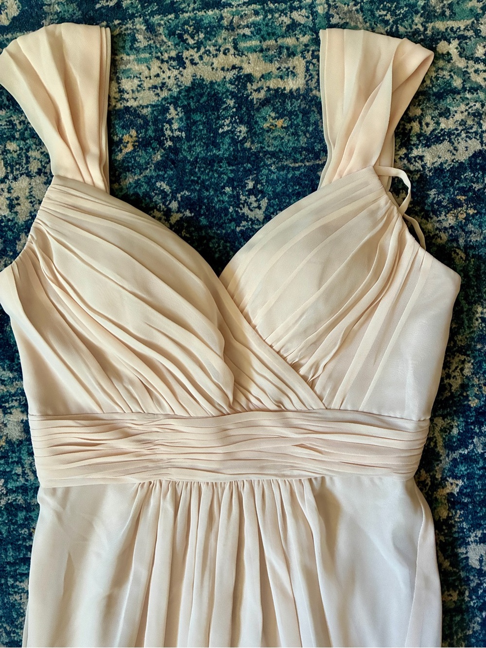 NWT Elegant Ivory Pleated Women's Dress, Engagement, Photo Shoot, Prom